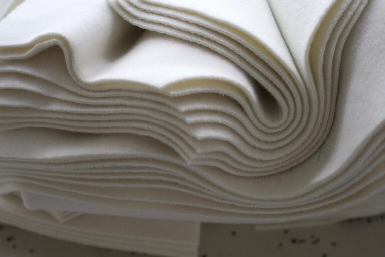 White felt fabric